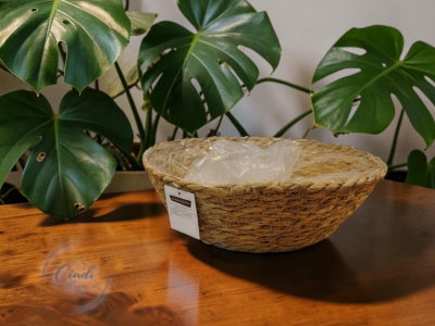 Canastos decorativo - 28cm x 10cm - Natural