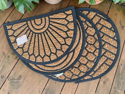Alfombra curva (coco con base de goma)