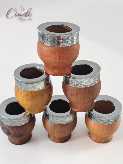 Mate IMPERIAL de ALGARROBO + ¡Bombilla de regalo!