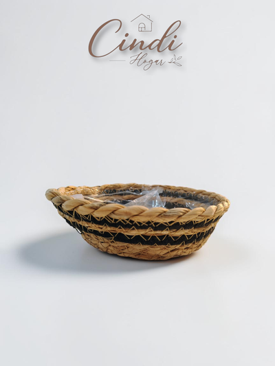 Canasto fibras naturales Nº44 - SETx3 NATURAL/NEGRO