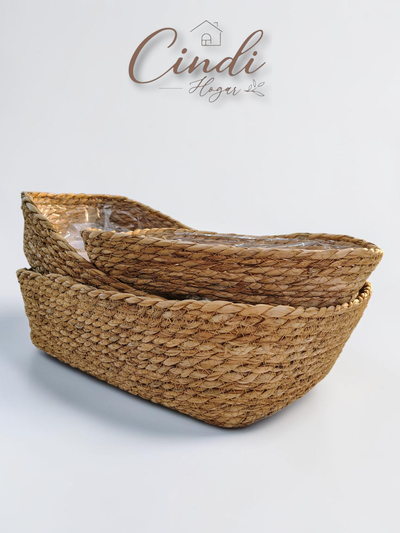 Canasto fibras naturales Nº46 - SETx3 NATURAL
