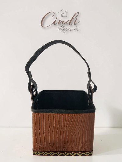 Canasta Matera - CINTA CUERO