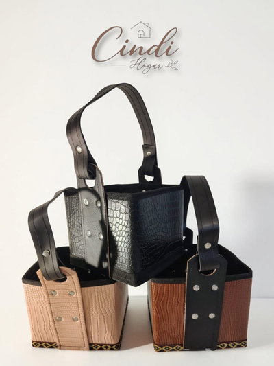 Canasta Matera - CINTA CUERO