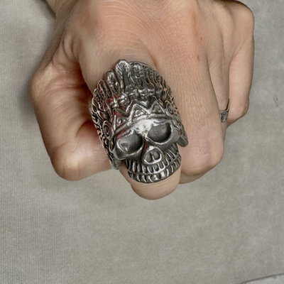 Anillo Calavera India