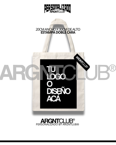 BOLSA TOTE BAG ESTAMPA GRANDE Color Natural
