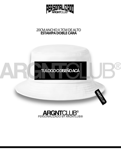 GORRO PILUSO ESTAMPA GRANDE Color Blanco