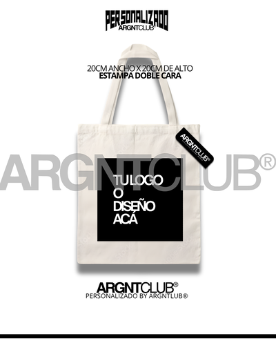 BOLSA TOTE BAG ESTAMPA MEDIANA Color Natural