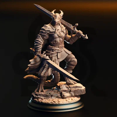 Skraa Ojo Oscuro – Bárbaro Dragonkin Negro