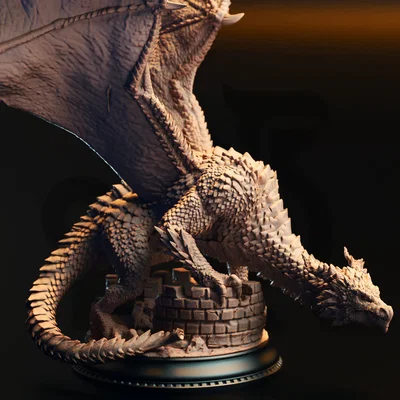 Azmordion el Siempre Orgulloso – Dragón Plateado Adulto