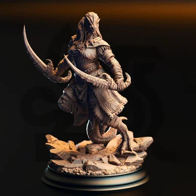 Kijaa Shadowblade – Pícaro Dragón Negro