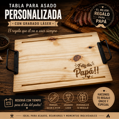Tabla para asado! 50 cm x 20 cm