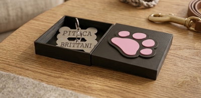 Identificadores en acero quirúrgico para mascotas x unidad. Grabado láser 