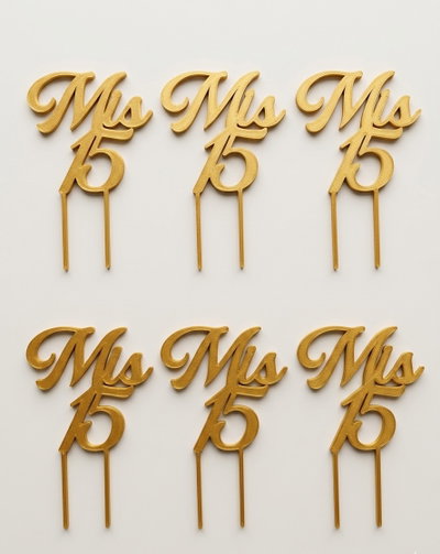 Topper para Cupcakes x 6