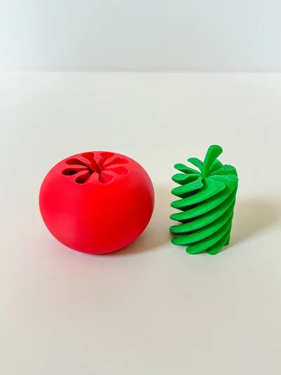  Juguete antiestrés de tomate giratorio