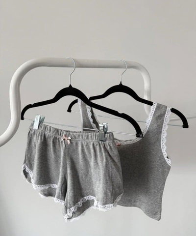 Pijama de Algodon | Gris