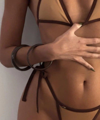 Bikini Ibiza | Chocolate/nude | Nude/chocolate