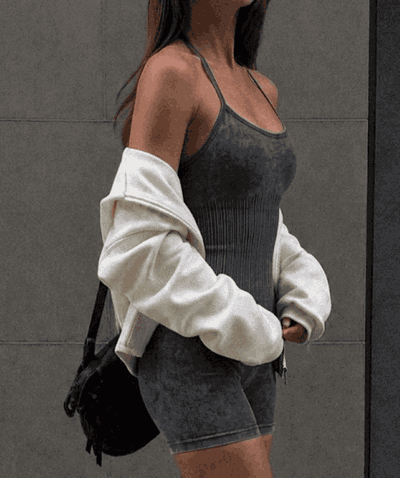 Catsuit Push Up | Negro gastado
