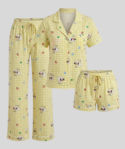 Pijama Camisero tres piezas 005
