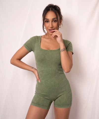 Catsuit Push Up Teg | Verde