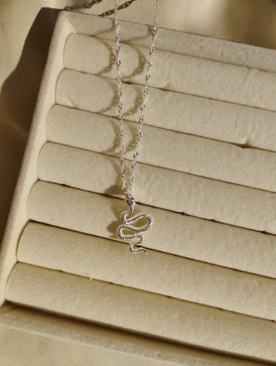 COLLAR SNAKE SILVER