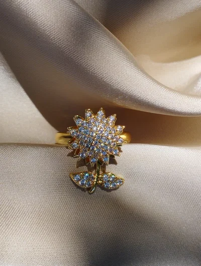 ANILLOS GIRASOL GIRATORIO 