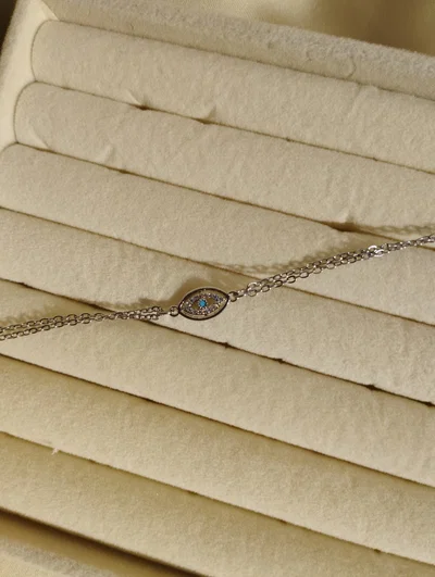 PULSERA OJO TURCO SILVER