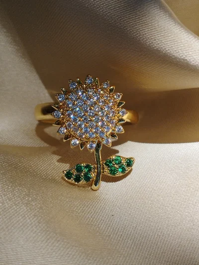 ANILLOS GIRASOL GIRATORIO REGULABLE