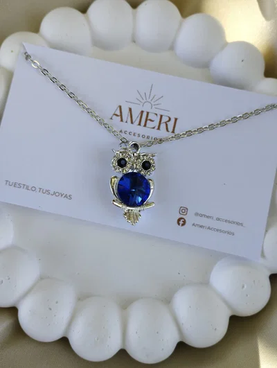 COLLAR LECHUZA BLUE