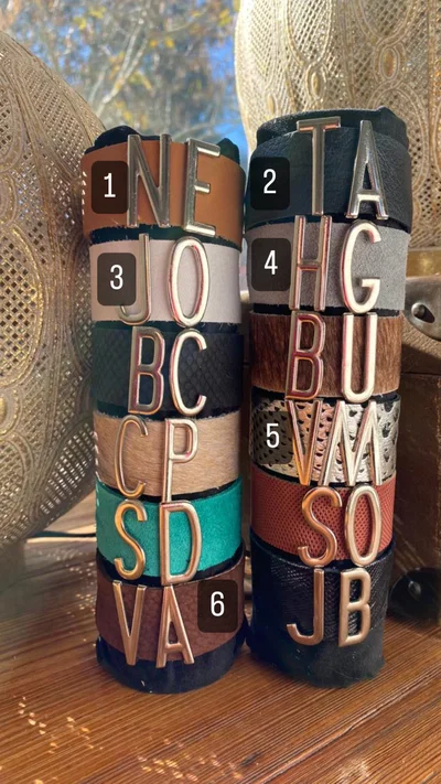 Pulsera Cuero Personalizada