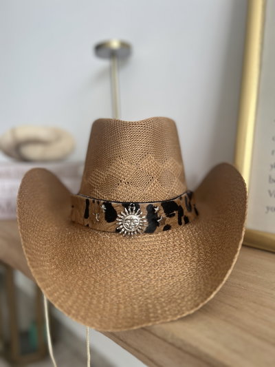 Sombrero sole leather
