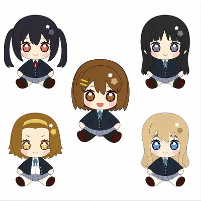 |Plushie K-ON! Yui/Mio/Tsumugi/Ritsu/Azusa