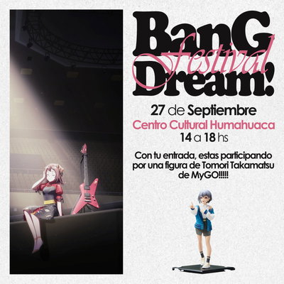Entrada - BanG Dream!  Festival - 27 de Sep. + Numero de Sorteo