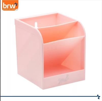 Organizador De Escritorio 5 Compartimientos Rosa