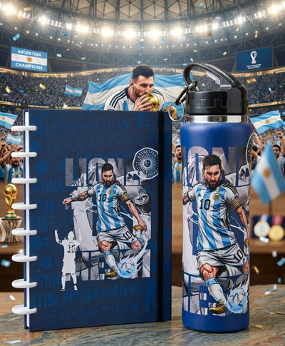 Kit cuaderno inteligente y botella deportiva mundial 2026