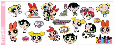 Stickers dtf uv chicas superpoderosas