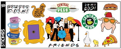 Stickers dtf uv Friends