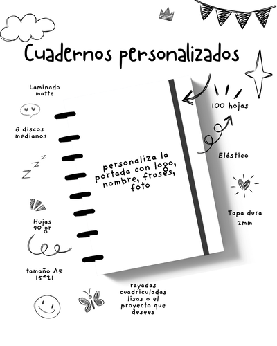 🎨 Cuaderno & Planner Inteligente A5 – ¡100% Personalizado! ✨