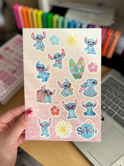 Plancha de stickers sthich 