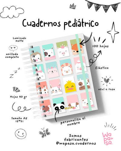 Cuaderno Pediátrico Premium Personalizado