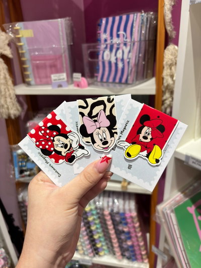 Marcapáginas magnético Minnie roja