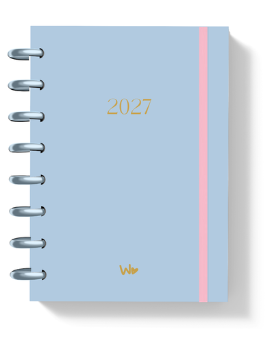 Agenda Ejecutiva Inteligente 2027 azul claro