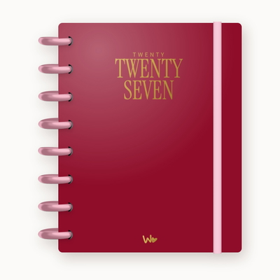 Agenda Inteligente flexible 2027 Vinotinto
