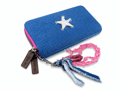 Billetera Denim "Pink Charlotte"