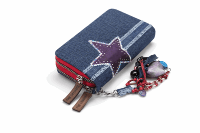 Billetera Denim "Pink Charlotte"