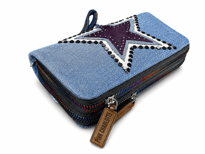 Billetera Denim "Pink Charlotte"