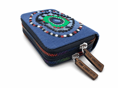 Billetera Denim "Pink Charlotte"