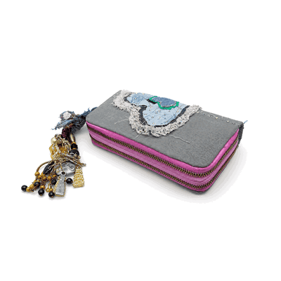 Billetera Denim "Pink Charlotte"