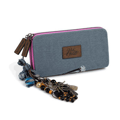 Billetera Denim "Pink Charlotte"
