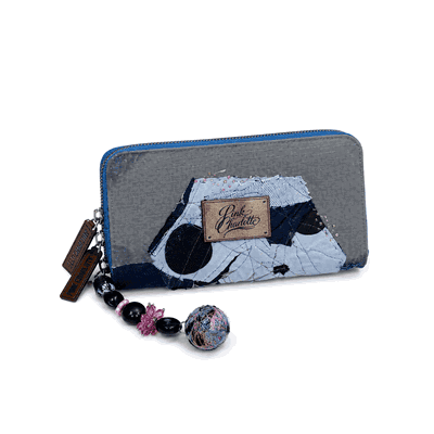 Billetera Denim "Pink Charlotte"