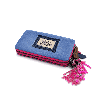 Billetera Denim "Pink Charlotte"